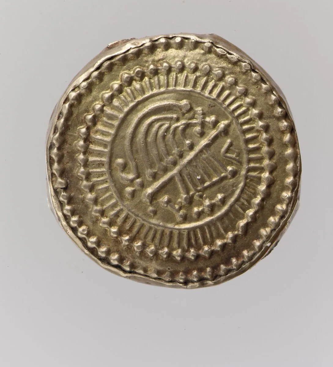 Gold Disk Brooch — Unknown