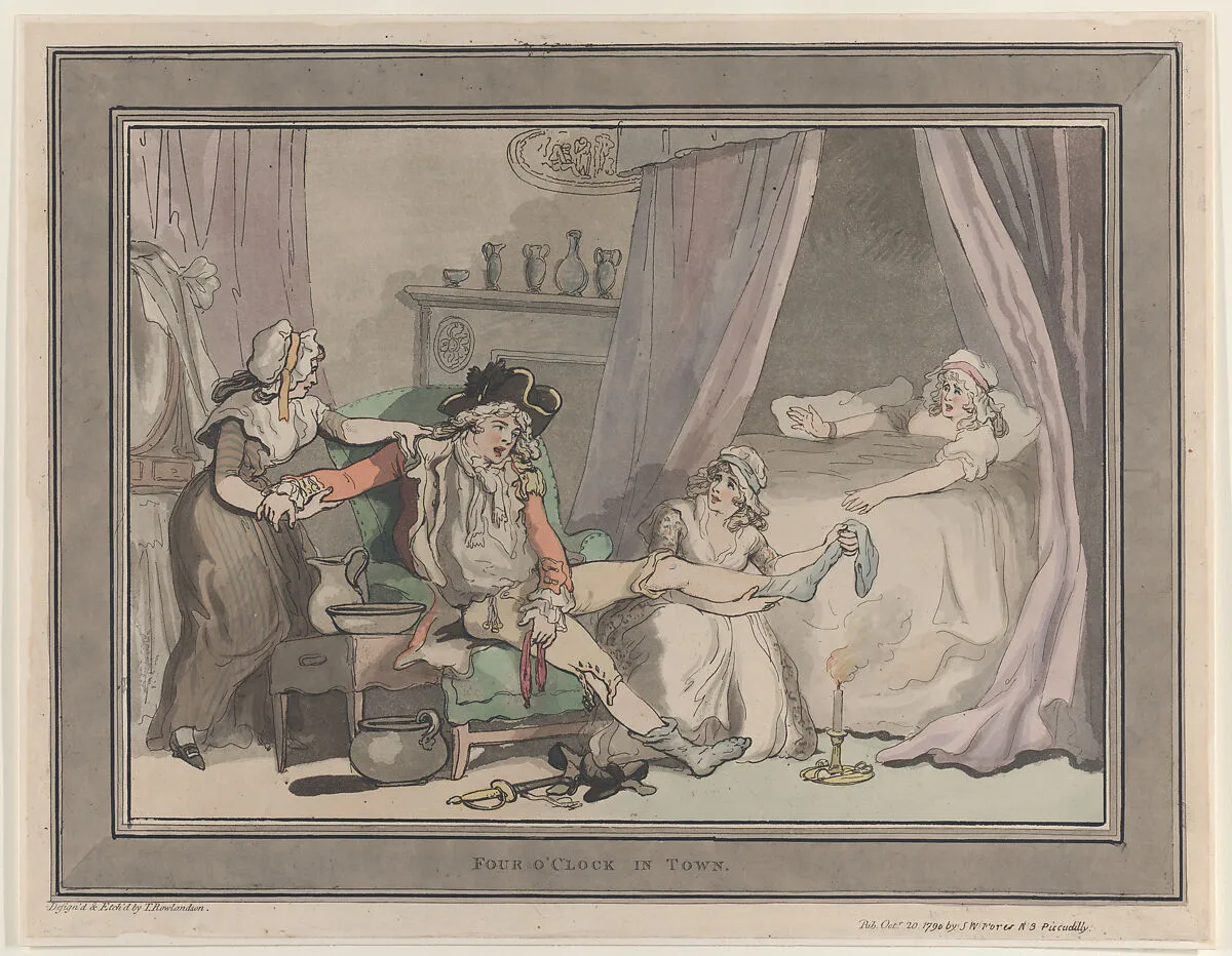 Four O'Clock in Town — S. W. Fores|Thomas Rowlandson