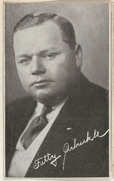 Fatty Arbuckle, bakery card from the Movie Stars series (D55), issued by the Morehouse Baking Company — Morehouse Baking Company