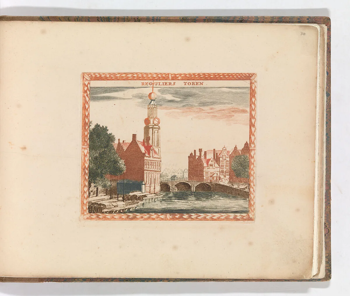 'Reguliers Toren', in: Tooneel Der Voornaamste Nederlands Huizen, En Lust Hoven, Naar T Leven Afgebeeld — Carel Allard