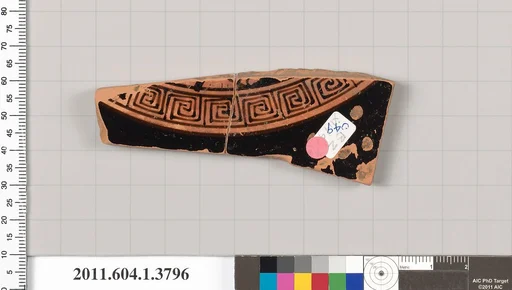 Terracotta fragment of a kylix (drinking cup)