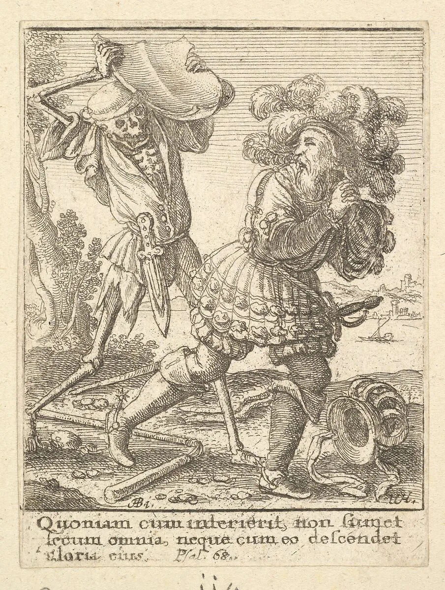 The Count from the Dance of Death — Wenceslaus Hollar