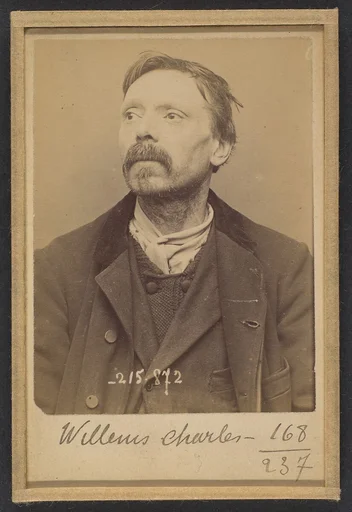 Willems. Charles, Louis. 52 ans, né à Houndchocte (Nord). Tailleur d'habits. Anarchiste. 18/3/94.
