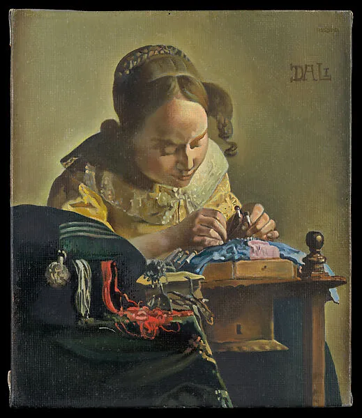 The Lacemaker (after Vermeer) — Salvador Dalí