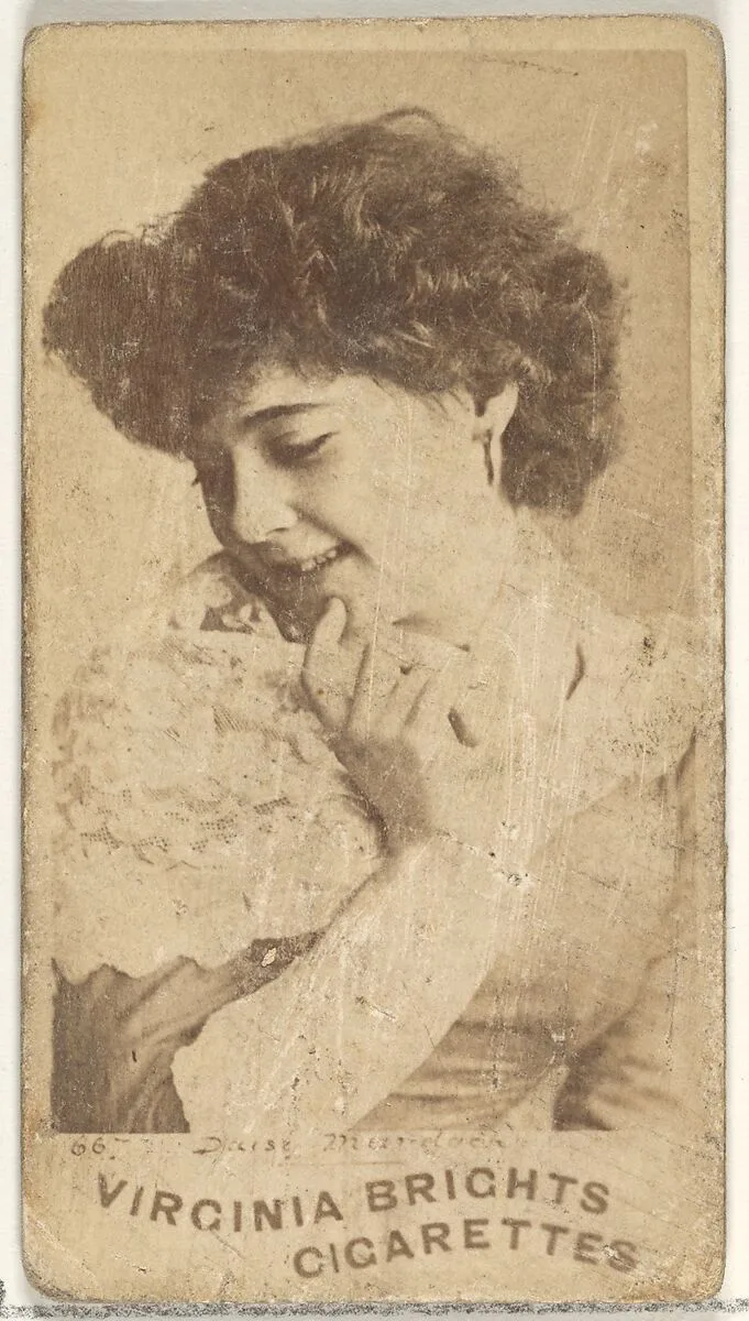 Card 667, Daisy Murdoch, from the Actors and Actresses series (N45, Type 1) for Virginia Brights Cigarettes — Allen & Ginter