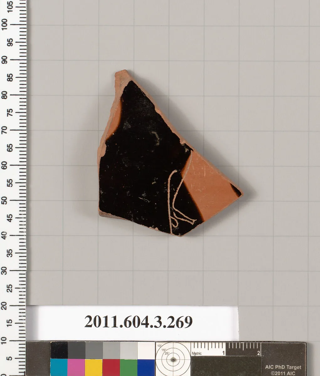 Terracotta fragment of a neck-amphora (jar) — Lysippides Painter