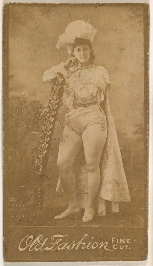 Actress wearing costume with cape, from the Actresses series (N664) promoting Old Fashion Fine Cut Tobacco — Unknown