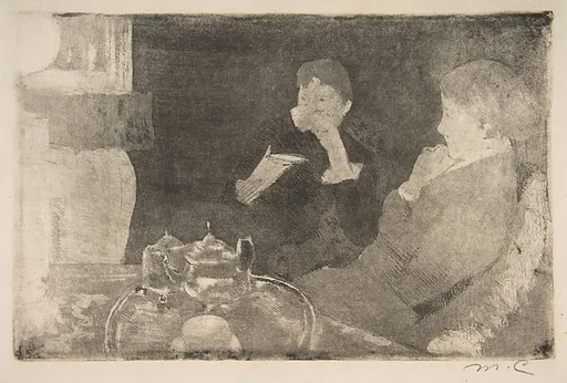 Lydia and Her Mother at Tea