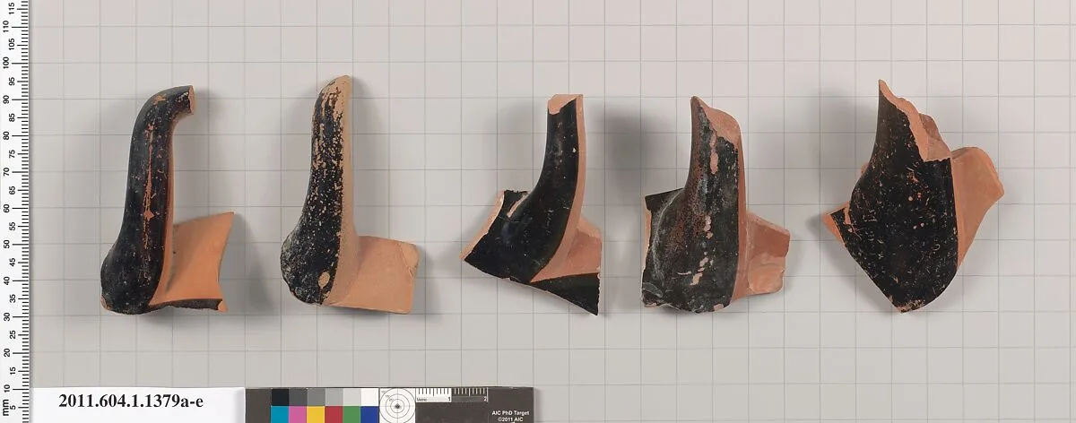 Terracotta fragments of kylikes (drinking cups) — Unknown