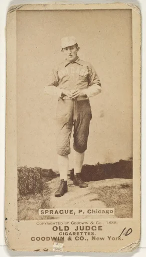 Sprague, Pitcher, Chicago, from the Old Judge series (N172) for Old Judge Cigarettes