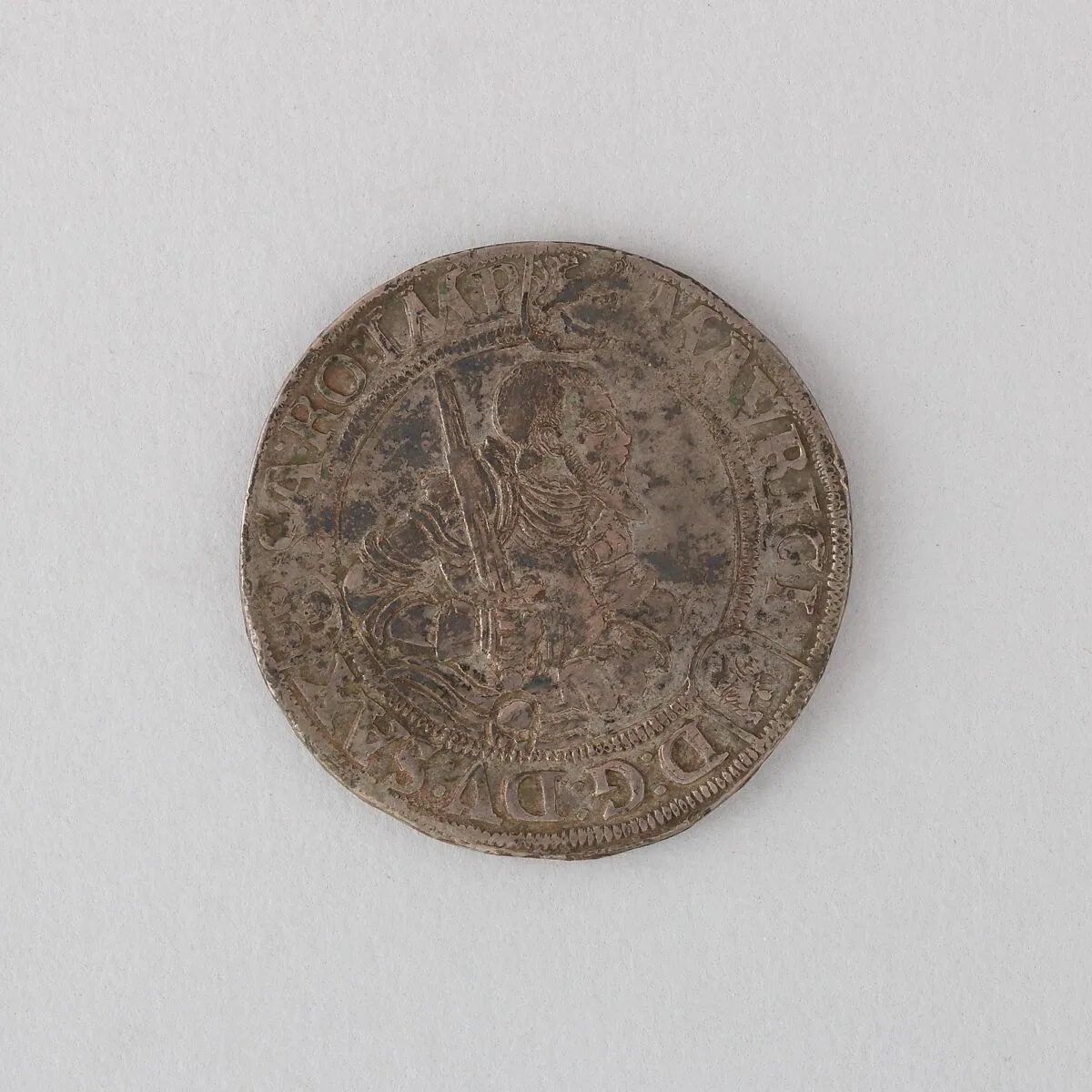 Coin (Thaler, Annaberg) Showing Maurice, Duke and Elector of Saxony — Unknown