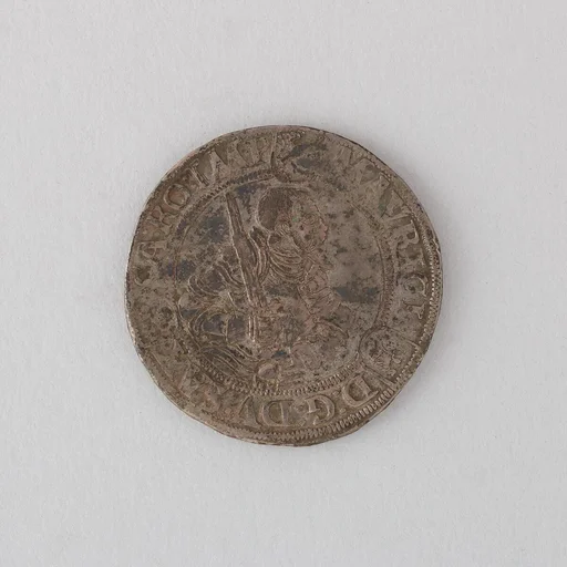 Coin (Thaler, Annaberg) Showing Maurice, Duke and Elector of Saxony