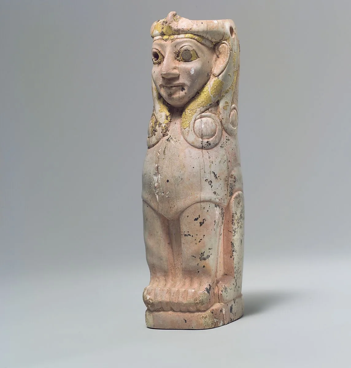 Furniture support: female sphinx with Hathor-style curls — Unknown
