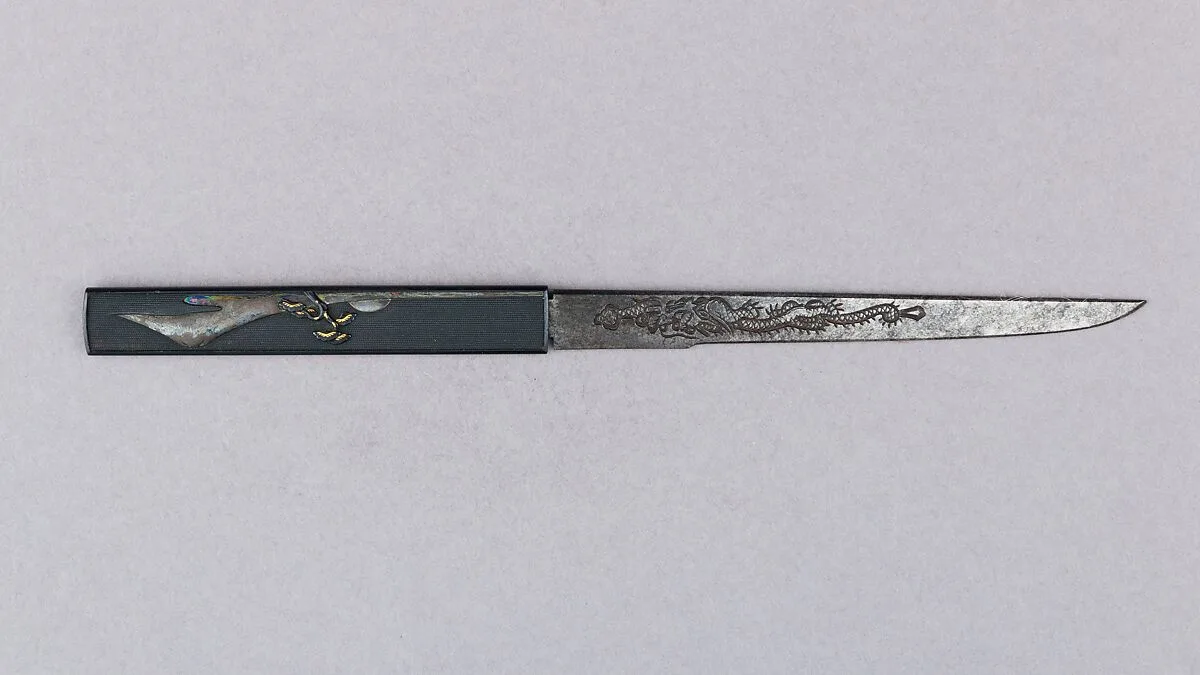 Knife Handle (Kozuka) with Blade — Unknown