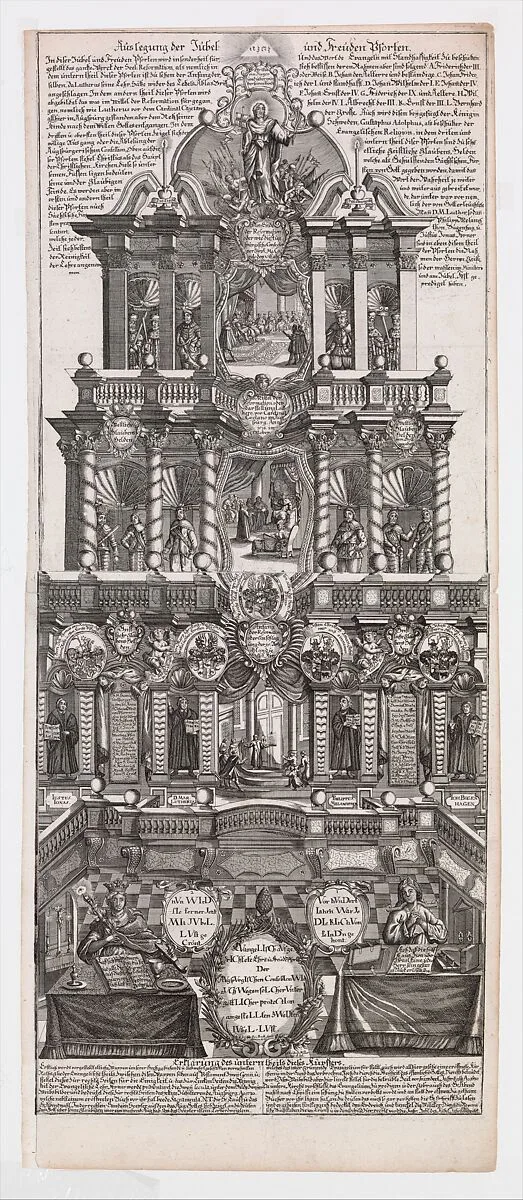 Broadsheet in Commemoration of the 200th Anniversary of the Augsburg Confession of 1530 — Johann Gottfried Boeck|Christoph Miller