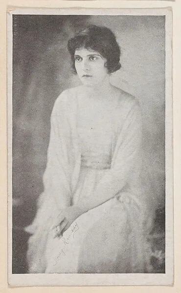Madge Kennedy (seated) from Kromo Gravure "Leading Moving Picture Stars" (W623) — Kromo Gravure Photo Company, Detroit, Michigan