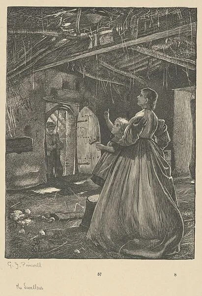 The Swallows, from "Wayside Posies: Original Poems of the Country Life" — Dalziel Brothers|George Routledge & Sons, London|George John Pinwell
