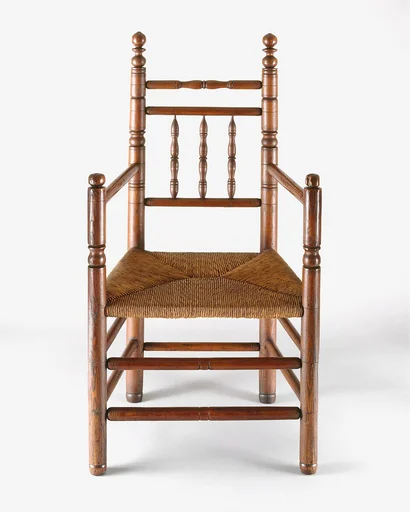Spindle-back armchair