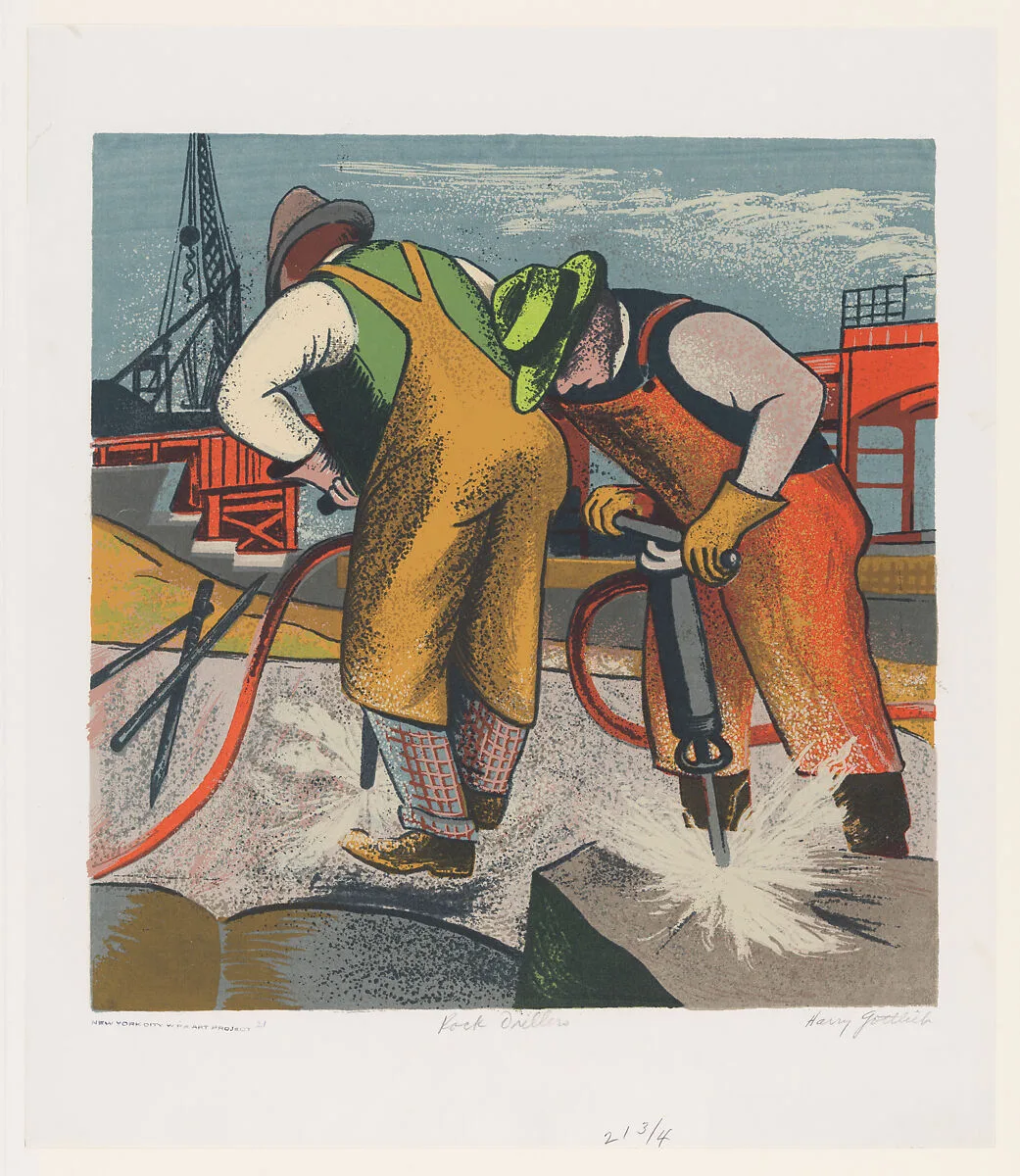 Rock Drillers — Harry Gottlieb|WPA