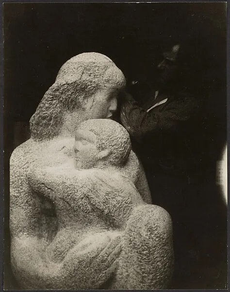 William Zorach Carving "Mother and Child" — Charles Sheeler