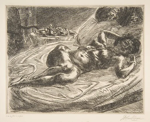 Nude and Breakfast Tray