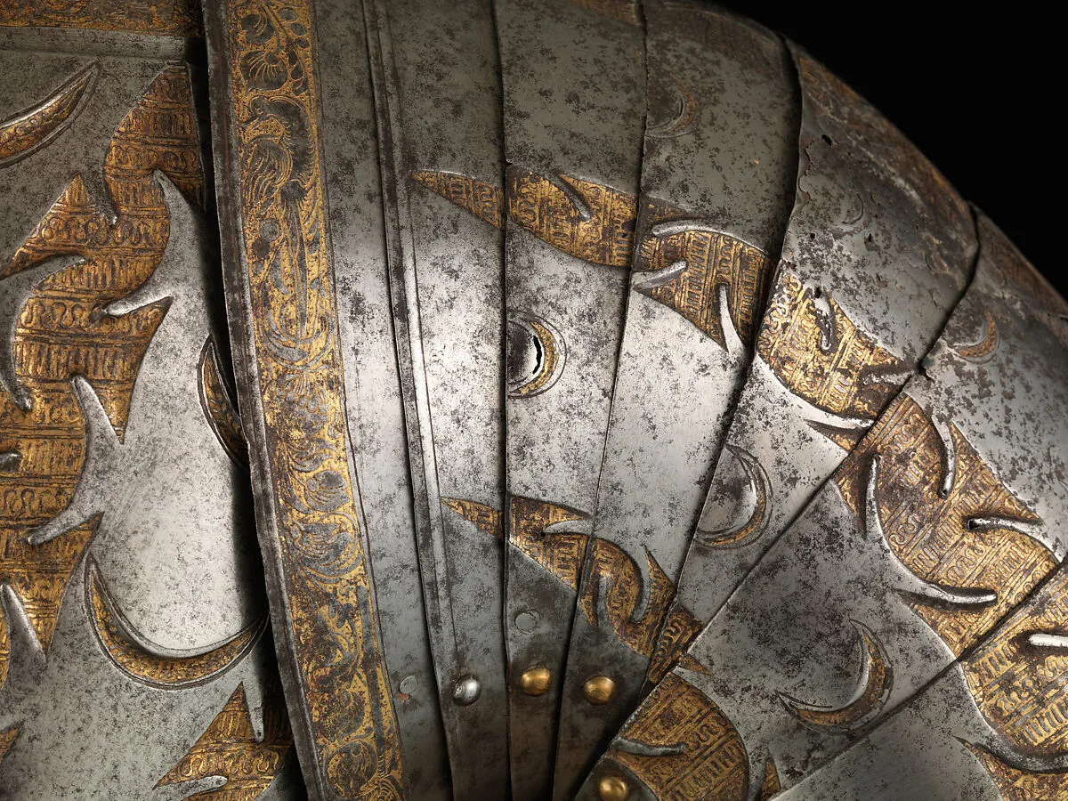 Top Lames of Vambraces (Arm Defenses) from a Costume Armor — Kolman Helmschmid
