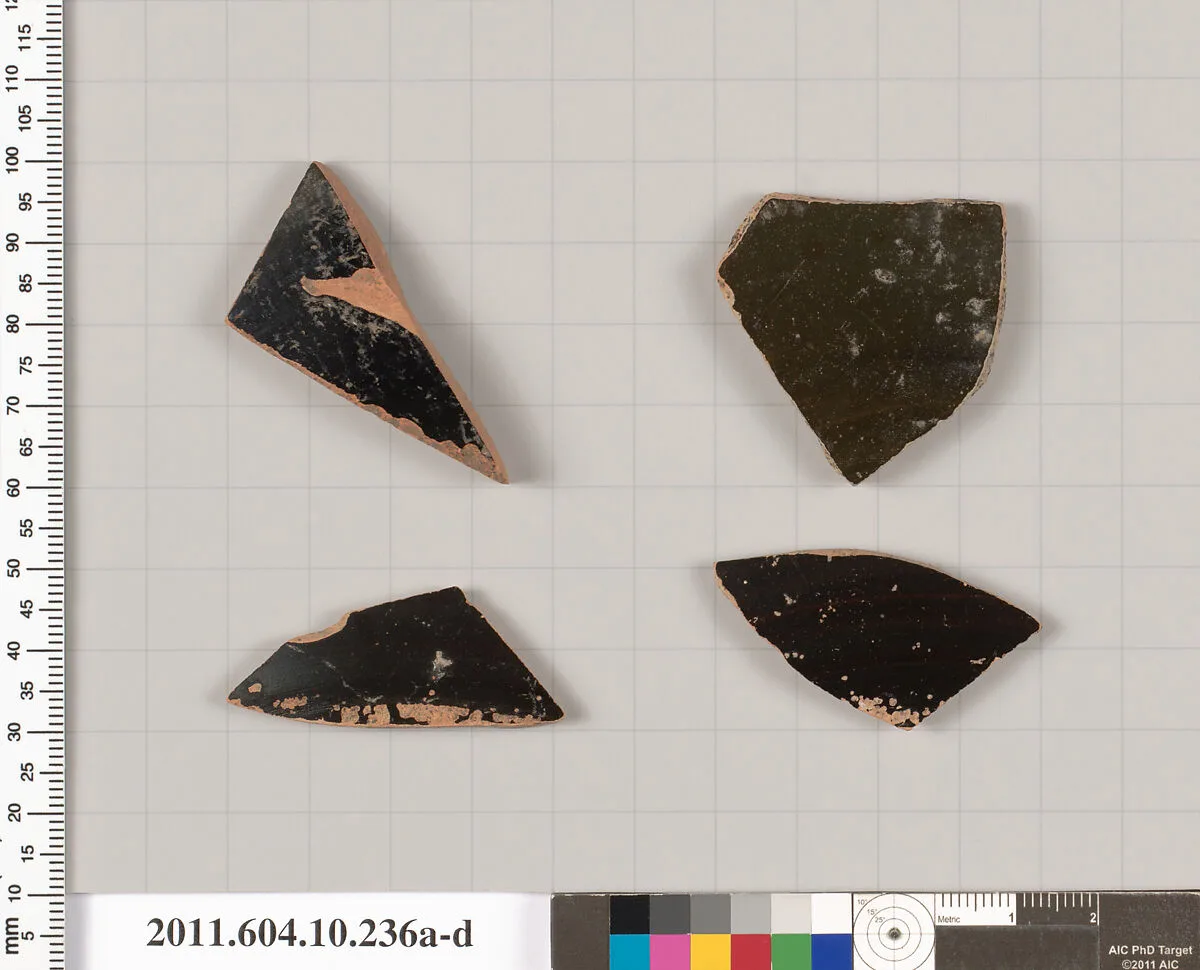 Terracotta fragments of kylikes (drinking cups) — Unknown