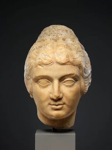 Marble head of a woman