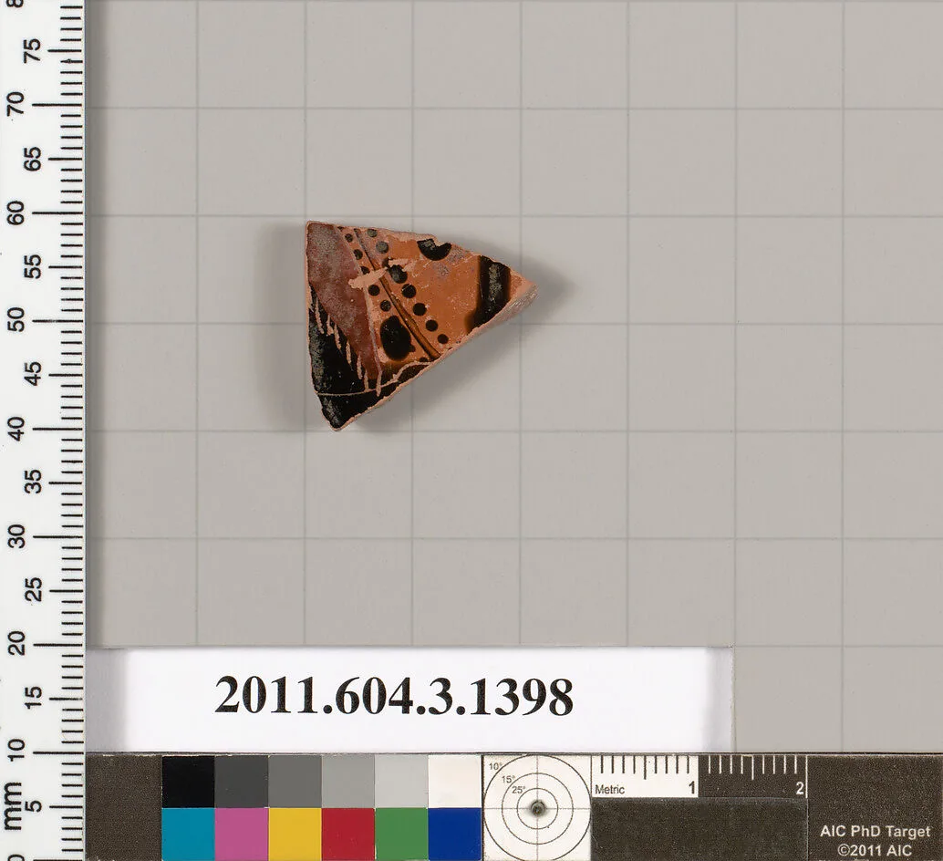 Terracotta fragment of a skyphos (deep drinking cup) — Unknown