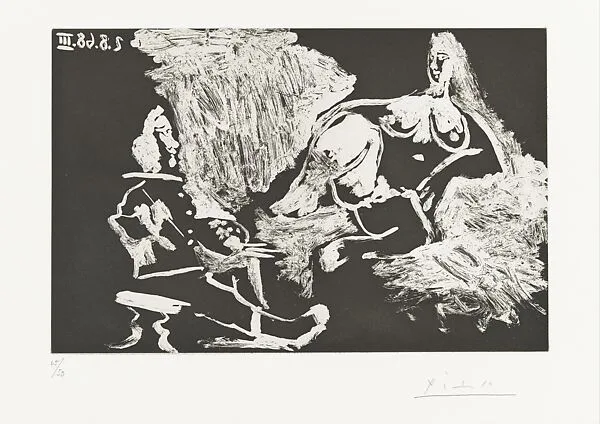 Painter and Model, from Suite 347 — Pablo Picasso|Aldo and Piero Crommelynck|Galerie Louise Leiris