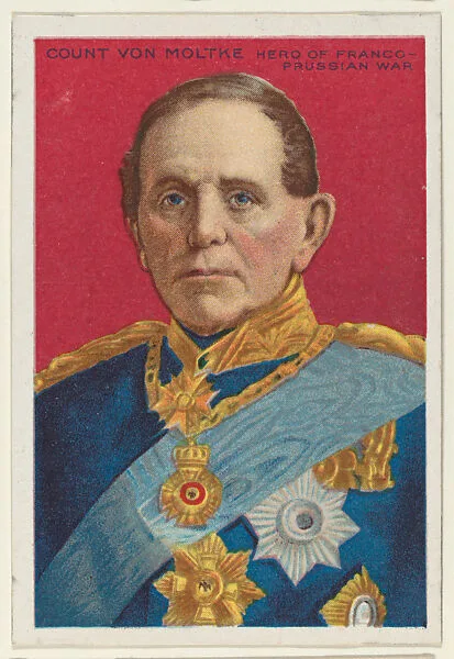 Count von Moltke, Hero of Franco-Prussian War, from the "Heroes of History" series (T68), issued with Miners Extra Smoking Tobacco, Natural Leaf Scrap, and Royal Bengals Little Cigars — Helmuth von Moltke|Royal Bengals Little Cigars