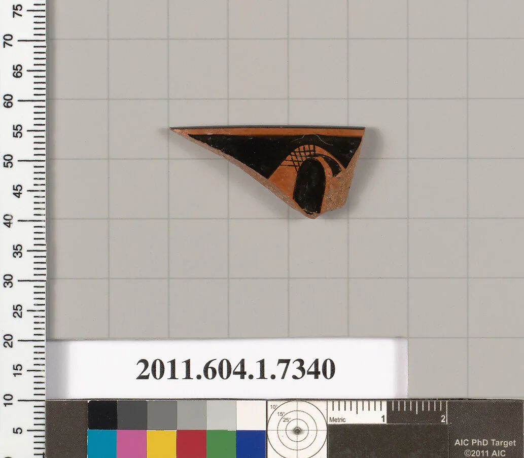 Terracotta rim fragment of a kylix (drinking cup) — Unknown