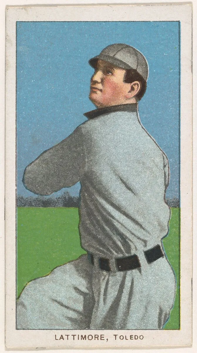 Lattimore, Toledo, American Association, from the White Border series (T206) for the American Tobacco Company — American Tobacco Company