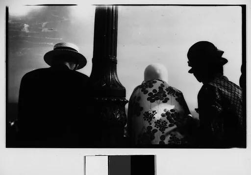 [People on Coney Island Boardwalk, From Behind, New York]