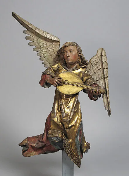 Sculpture of Angel with Lute — Unknown