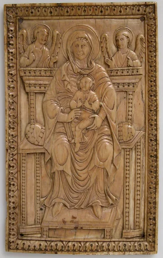 Plaque with Enthroned Virgin and Child