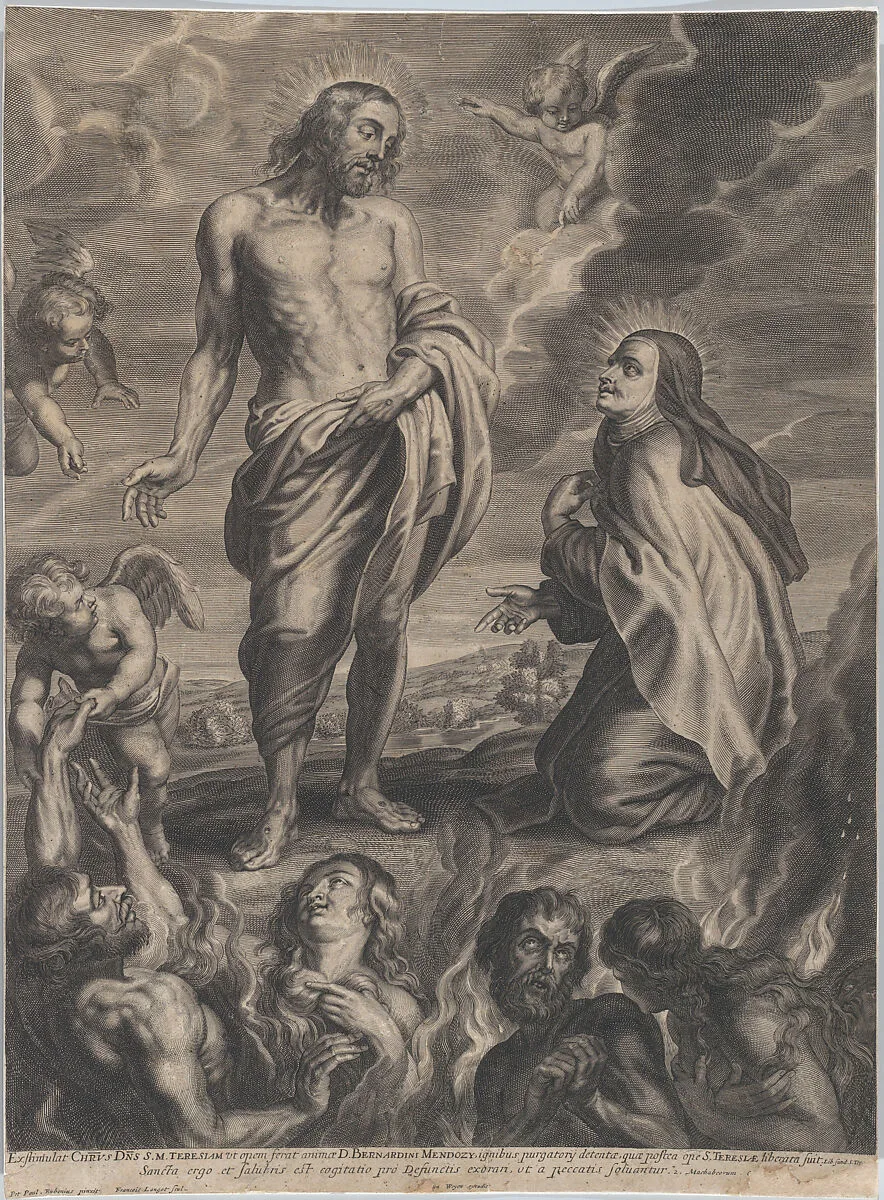 Saint Teresa of Avila interceding for Bernardino de Mendoza — Bernardino de Mendoza|Peter Paul Rubens|Herman Weyen|François Langot