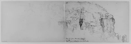 Pine Cliff, Mohonk, 1871 (from Sketchbook)