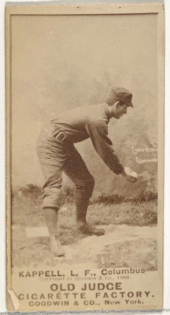 Henry "Heinie" Kappel, Left Field, Cleveland, from the Old Judge series (N172) for Old Judge Cigarettes — Goodwin & Company