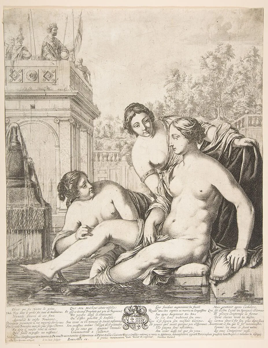 David Watching Bathsheba Bathe — de la Court|Laurent de La Hyre