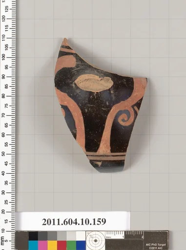 Terracotta fragment of a skyphos (deep drinking cup)?