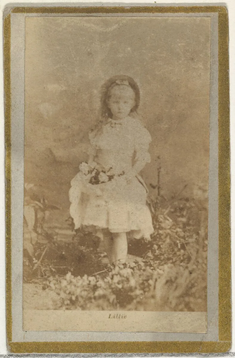 Lillie, from the Actresses and Celebrities series (N60, Type 2) promoting Little Beauties Cigarettes for Allen & Ginter brand tobacco products — Allen & Ginter