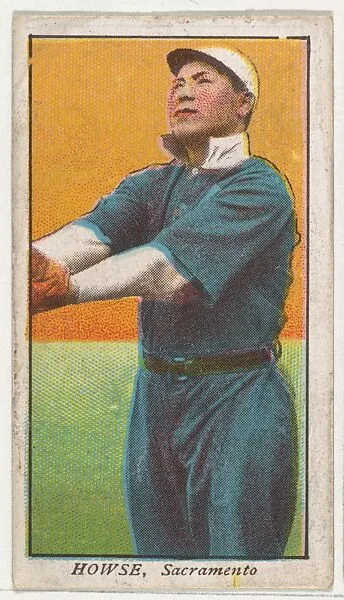 Howse, Sacramento, from the "Obak Baseball Players" set (T212), issued by the American Tobacco Company to promote Obak Mouthpiece Cigarettes — American Tobacco Company