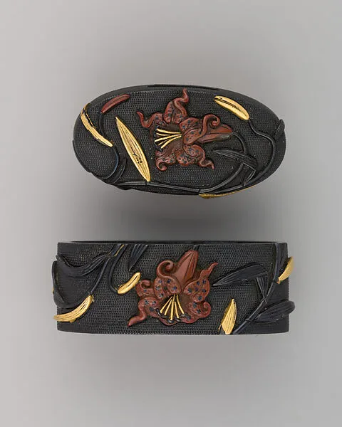 Sword-Hilt Collar and Pommel (Fuchigashira) — Unknown