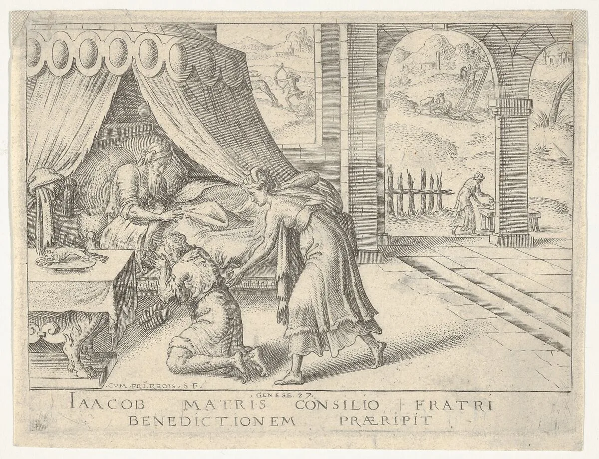 Isaac Blessing Jacob — Etienne Delaune
