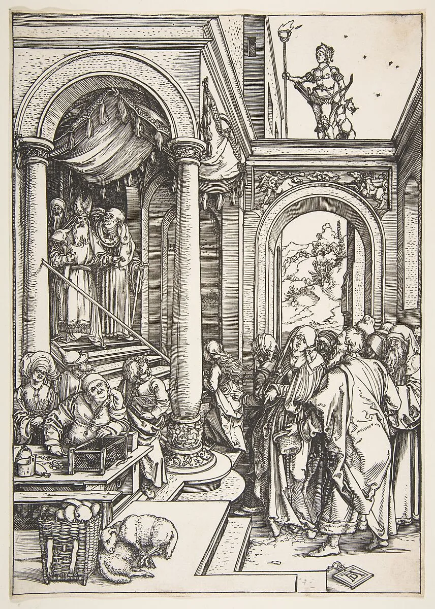 The Presentation of the Virgin in the Temple, from The Life of the Virgin — Albrecht Dürer