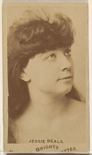 Jessie Beals, from the Actors and Actresses series (N45, Type 1) for Virginia Brights Cigarettes