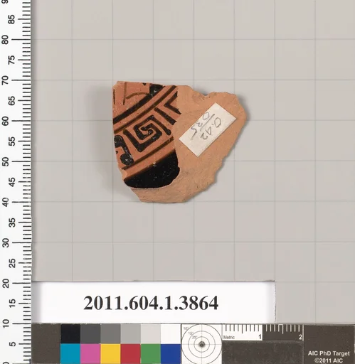 Terracotta fragment of a kylix (drinking cup)