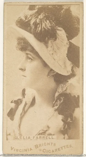 Leila Farrell, from the Actors and Actresses series (N45, Type 1) for Virginia Brights Cigarettes
