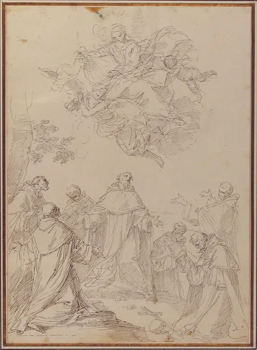 The Virgin Bringing the Habit to the Seven Founding Fathers of the Servite Order